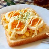 簡単朝食♫W卵のオープンサンド
